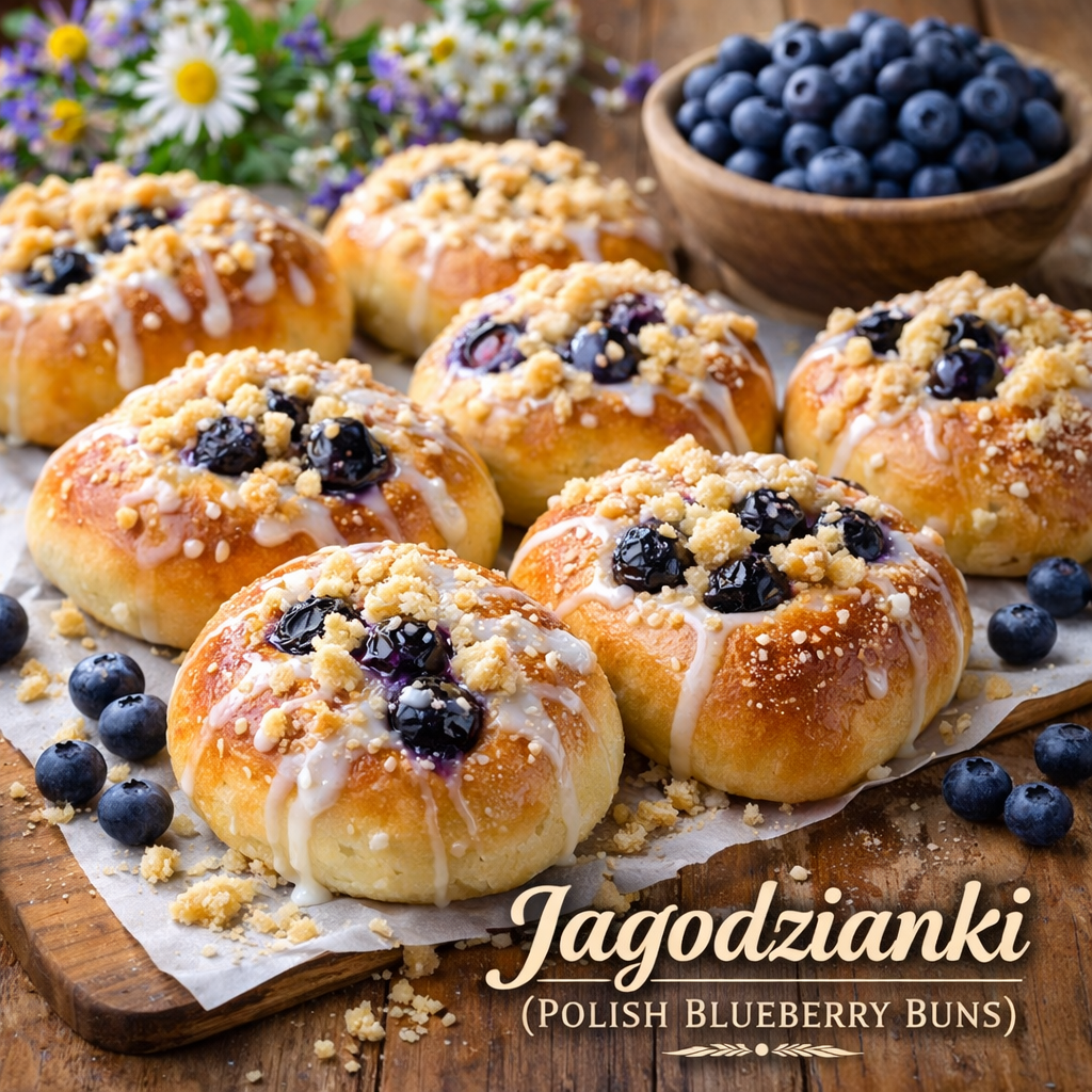 Jagodzianki (Polish Blueberry Buns)