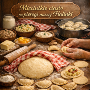 Mięciutkie ciasto na pierogi naszej Halinki