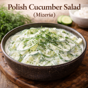 Polish Cucumber Salad (Mizeria)