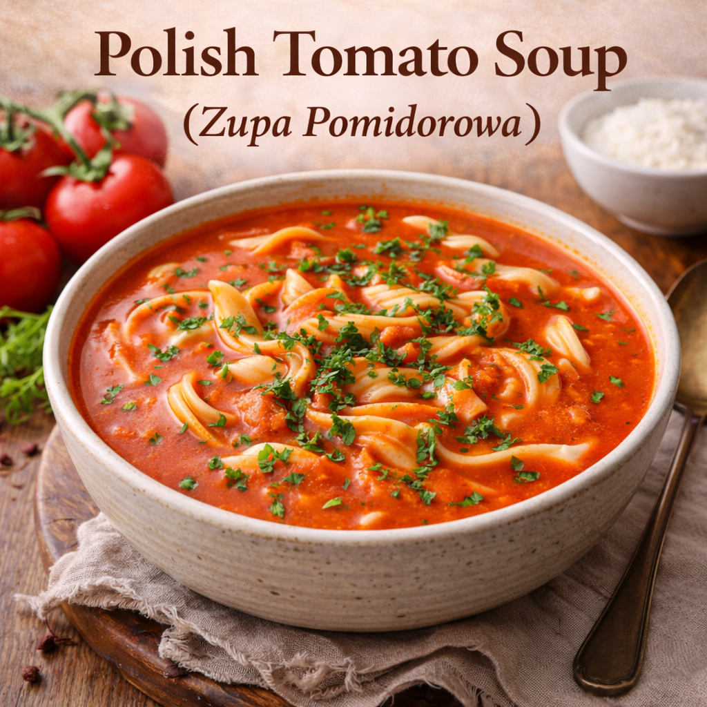 Polish Tomato Soup (Zupa Pomidorowa)