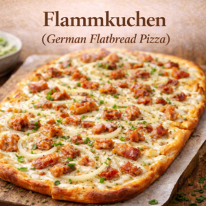Flammkuchen (German Flatbread Pizza)