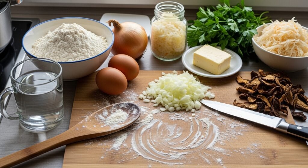 Pierogi z gęsiną Ewy Wachowicz
Składniki i baza przepisu