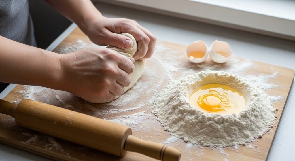 Pierogi z płuckami Ewy Wachowicz
Ciasto pierogowe – proporcje i technika