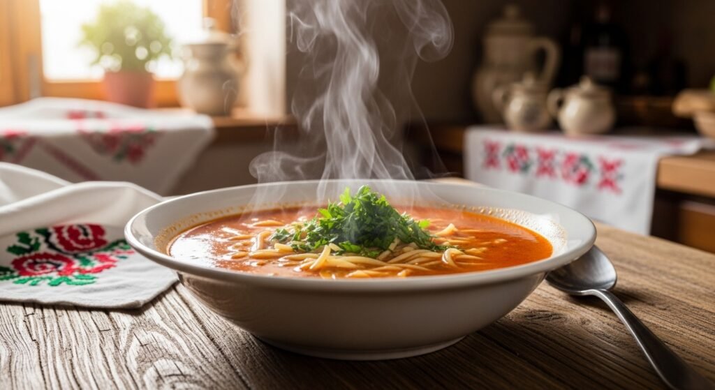 Polish Tomato Soup (Zupa Pomidorowa)
