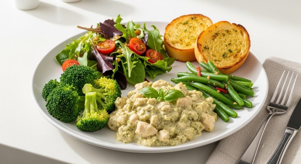 What to serve with Creamy Pesto Chicken Casserole