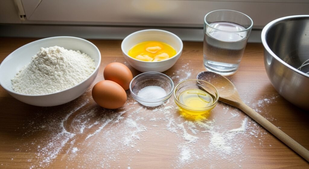 Pierogi z płuckami Magdy Gessler
Składniki na ciasto pierogowe w stylu Magdy Gessler