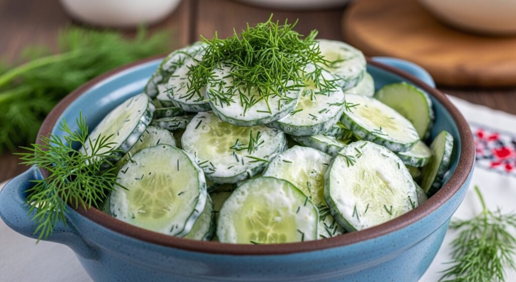 Polish Cucumber Salad (Mizeria)
Mizeria (Polish Cucumber Salad) 