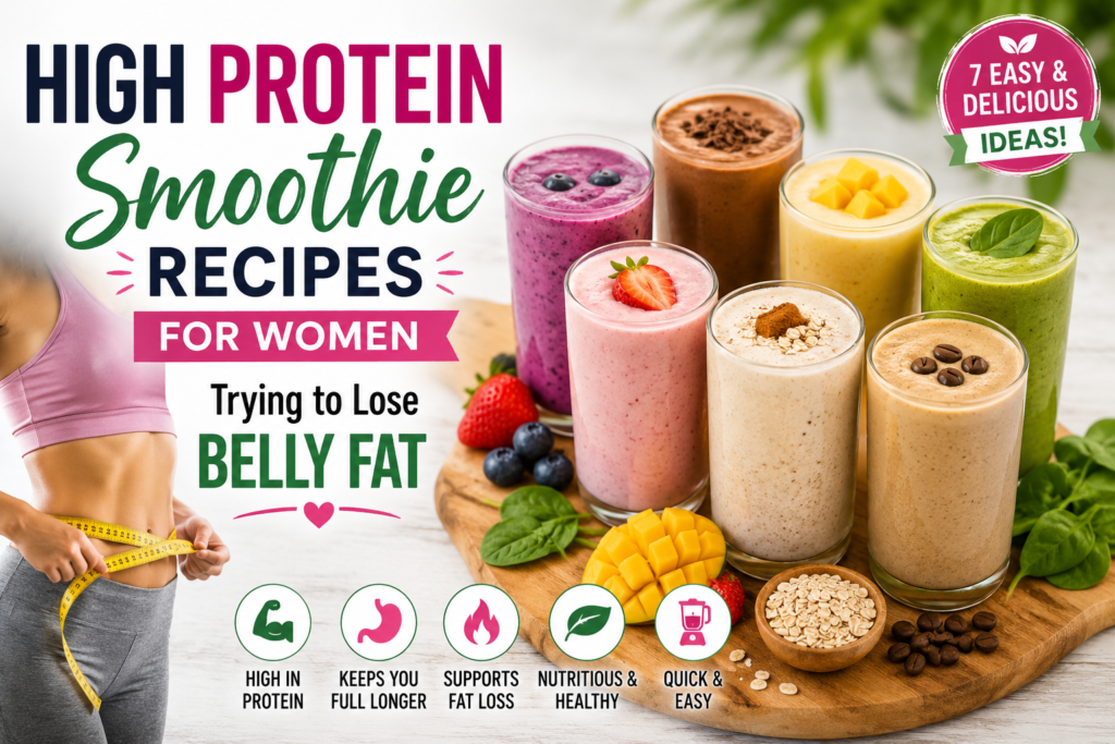 High Protein Smoothie Recipes for Women Trying to Lose Belly Fat